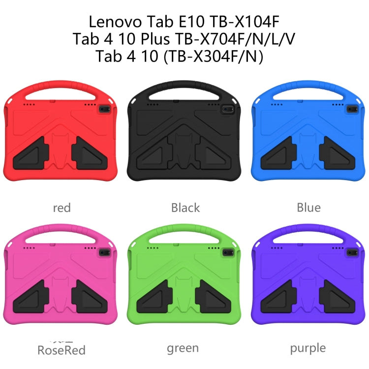 Guscio protettivo piatto anti caduta in EVA con supporto, For Lenovo Tab E10 TB-X104F, For Lenovo Tab 4 10 Plus TB-X704F/N/L/V, For Lenovo Tab 4 10(TB-X304F/N)