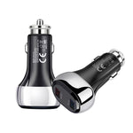 YSY-312 2 in 1 18W Caricatore per auto portatile QC3.0 doppio USB + set di cavi dati da 1 m 3A USB a 8 pin, with 8 Pin Cable
