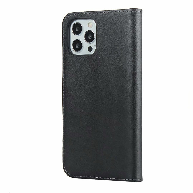 Custodia a libro orizzontale in pelle di vacchetta tinta unita con chiusura magnetica, supporto, slot per carte e portafoglio, For iPhone 12 Pro Max, For iPhone 12 / 12 Pro