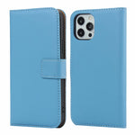 Custodia a libro orizzontale in pelle di vacchetta tinta unita con chiusura magnetica, supporto, slot per carte e portafoglio, For iPhone 12 Pro Max, For iPhone 12 / 12 Pro
