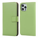 Custodia a libro orizzontale in pelle di vacchetta tinta unita con chiusura magnetica, supporto, slot per carte e portafoglio, For iPhone 12 Pro Max, For iPhone 12 / 12 Pro