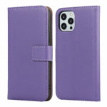 Custodia a libro orizzontale in pelle di vacchetta tinta unita con chiusura magnetica, supporto, slot per carte e portafoglio, For iPhone 12 Pro Max, For iPhone 12 / 12 Pro