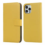 Custodia a libro orizzontale in pelle di vacchetta tinta unita con chiusura magnetica, supporto, slot per carte e portafoglio, For iPhone 12 Mini, For Samsung Galaxy S20 FE