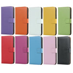 Custodia a libro orizzontale in pelle di vacchetta tinta unita con chiusura magnetica, supporto, slot per carte e portafoglio, For iPhone 12 Mini, For Samsung Galaxy S20 FE