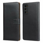 Custodia a libro orizzontale in pelle di vacchetta tinta unita con chiusura magnetica, supporto, slot per carte e portafoglio, For iPhone 12 Mini, For Samsung Galaxy S20 FE