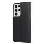 Custodia a libro orizzontale in pelle di vacchetta tinta unita con chiusura magnetica, supporto, slot per carte e portafoglio, For Samsung Galaxy S21 Ultra 5G, For Samsung Galaxy S21 Plus 5G, For Samsung Galaxy S21 5G, For Samsung Galaxy A52 5G        ...