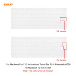 Pellicola protettiva tastiera in TPU per MacBook 12" e Pro 13,3"