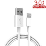 YSY-349 QC3.0 Caricabatteria da auto con doppia porta USB + cavo dati da USB a micro USB da 1 m 3 A, with Micro USB Cable