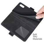 Per Samsung Galaxy A02 / M02 Custodia in pelle a vibrazione orizzontale con fibbia magnetica a doppio lato con supporto e slot per schede e portafoglio