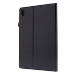 Guscio protettivo piatto anti caduta con staffa a due pieghe in pelle PU con porta biglietti da visita, For Lenovo Tab P11