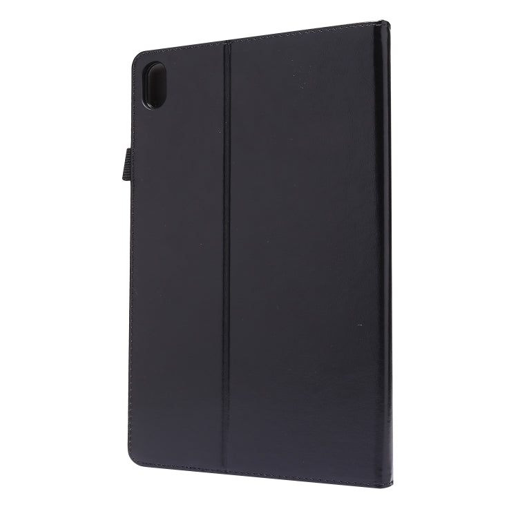 Guscio protettivo piatto anti caduta con staffa a due pieghe in pelle PU con porta biglietti da visita, For Lenovo Tab P11