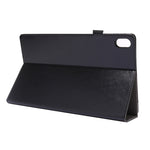 Guscio protettivo piatto anti caduta con staffa a due pieghe in pelle PU con porta biglietti da visita, For Lenovo Tab P11