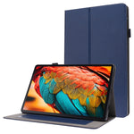 Guscio protettivo piatto anti caduta con staffa a due pieghe in pelle PU con porta biglietti da visita, For Lenovo Tab P11