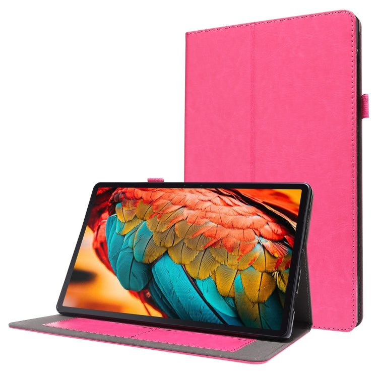 Guscio protettivo piatto anti caduta con staffa a due pieghe in pelle PU con porta biglietti da visita, For Lenovo Tab P11