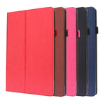 Guscio protettivo piatto anti caduta con staffa a due pieghe in pelle PU con porta biglietti da visita, For Lenovo Tab P11