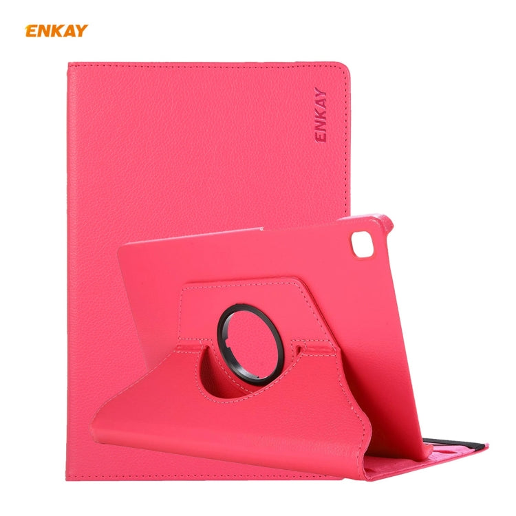 ENKAY ENK-8028 Custodia Smart in pelle PU con rotazione a 360 gradi con funzione di sospensione automatica e supporto per Samsung Galaxy Tab S6 Lite P610 / P615