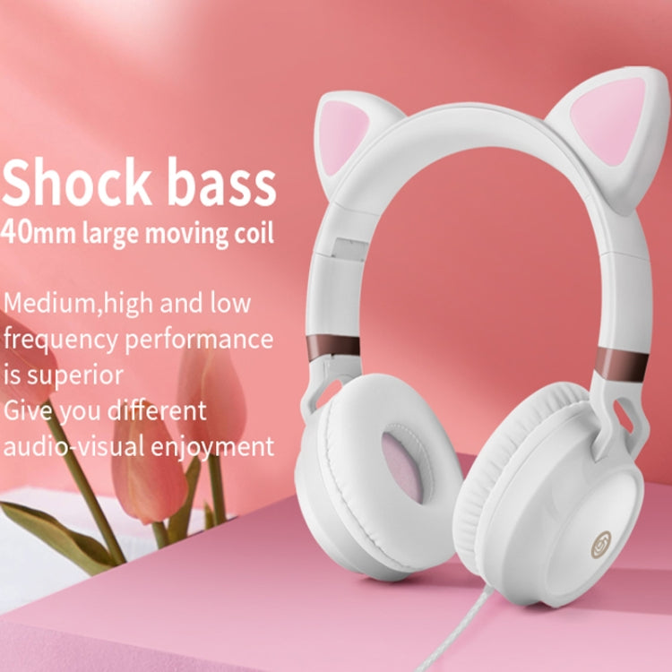 Cuffie cablate Cat Ear P28 con microfono 3.5 mm