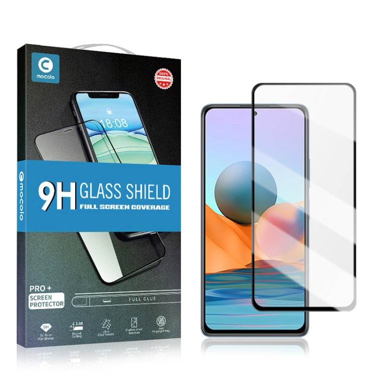 mocolo 0.33mm 9H 2.5D Full Glue Pellicola in vetro temperato, For Xiaomi Redmi Note 10 Pro / Note10 Pro Max, For Xiaomi Redmi Note10 / Note 10s