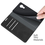 Per Samsung Galaxy Xcover 5 / Xcover 5S Custodia in pelle con ventosa magnetica per affari retro-pelle con supporto e slot per schede e portafoglio, For Galaxy Xcover 5