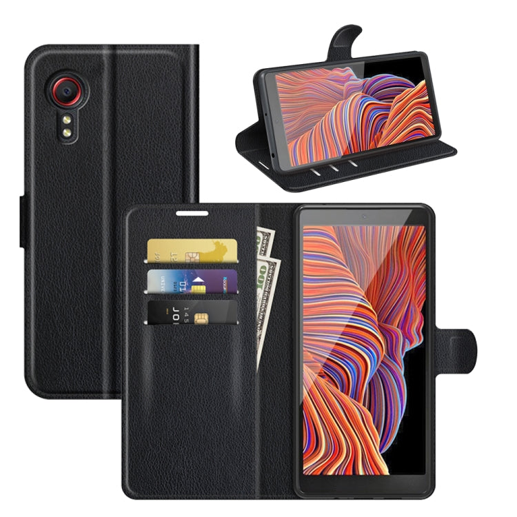 Per Samsung Galaxy Xcover 5 / Xcover 5S Litchi Texture Custodia protettiva a vibrazione orizzontale con supporto e slot per schede e portafoglio, For Galaxy Xcover 5