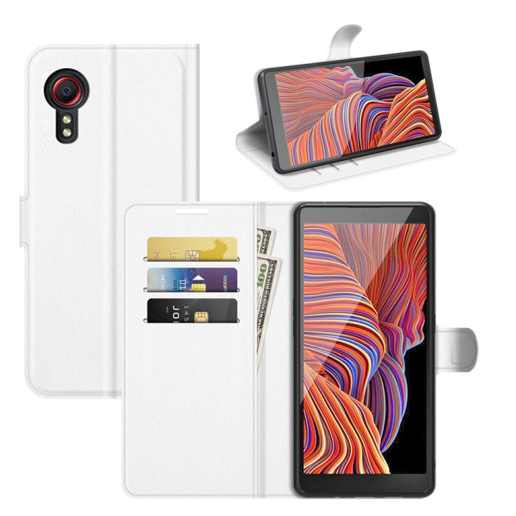 Per Samsung Galaxy Xcover 5 / Xcover 5S Litchi Texture Custodia protettiva a vibrazione orizzontale con supporto e slot per schede e portafoglio, For Galaxy Xcover 5