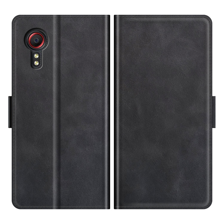Per Samsung Galaxy Xcover 5 / Xcover 5S Custodia in pelle a vibrazione orizzontale con fibbia magnetica a doppio lato con supporto e slot per schede e portafoglio, For Galaxy Xcover 5