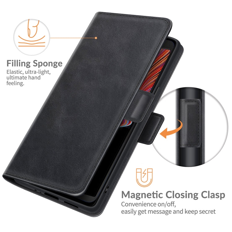 Per Samsung Galaxy Xcover 5 / Xcover 5S Custodia in pelle a vibrazione orizzontale con fibbia magnetica a doppio lato con supporto e slot per schede e portafoglio, For Galaxy Xcover 5