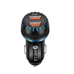 Caricabatteria da auto USB a doppia porta YSY-349 QC3.0 + cavo dati da USB a USB-C / Type-C da 3 A, lunghezza: 1 m, with USB-C / Type-C Cable