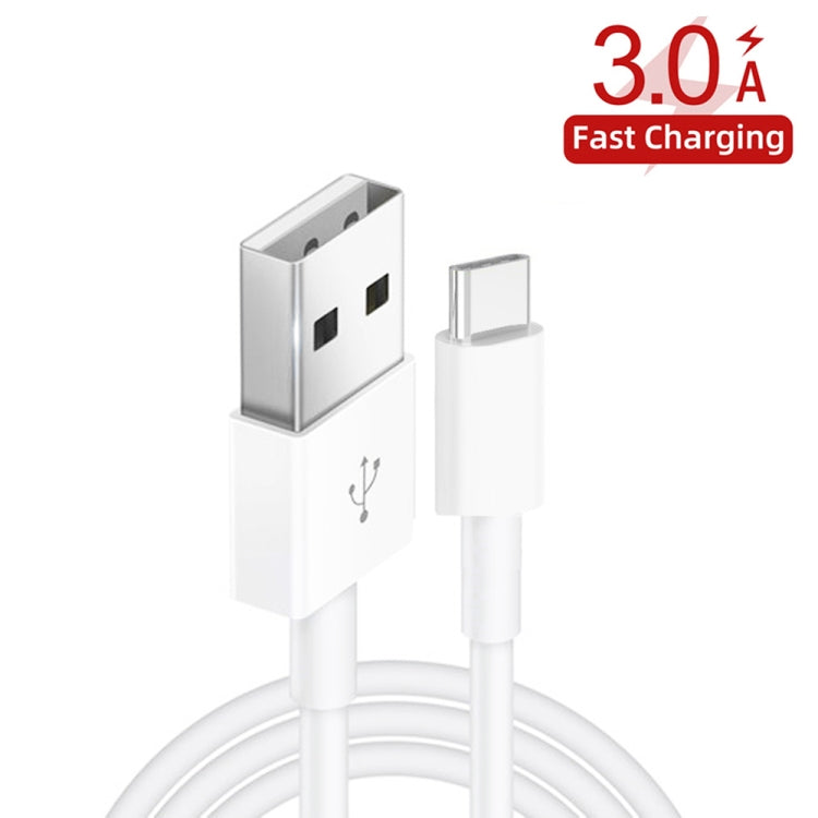 Caricabatteria da auto USB a doppia porta YSY-349 QC3.0 + cavo dati da USB a USB-C / Type-C da 3 A, lunghezza: 1 m, with USB-C / Type-C Cable