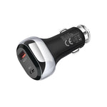 YSY-312PD PD 20W USB-C / Type-C + QC3.0 Interfaccia USB 18W 38W Caricatore per auto ad alta potenza, PD 20W