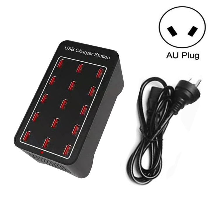 XLD-A7 100W 15 porte USB Stazione di ricarica rapida Caricabatterie intelligente, CA 100-240 V, 100W 15 USB Ports EU Plug, 100W 15 USB Ports US Plug, 100W 15 USB Ports AU Plug, 100W 15 USB Ports UK Plug