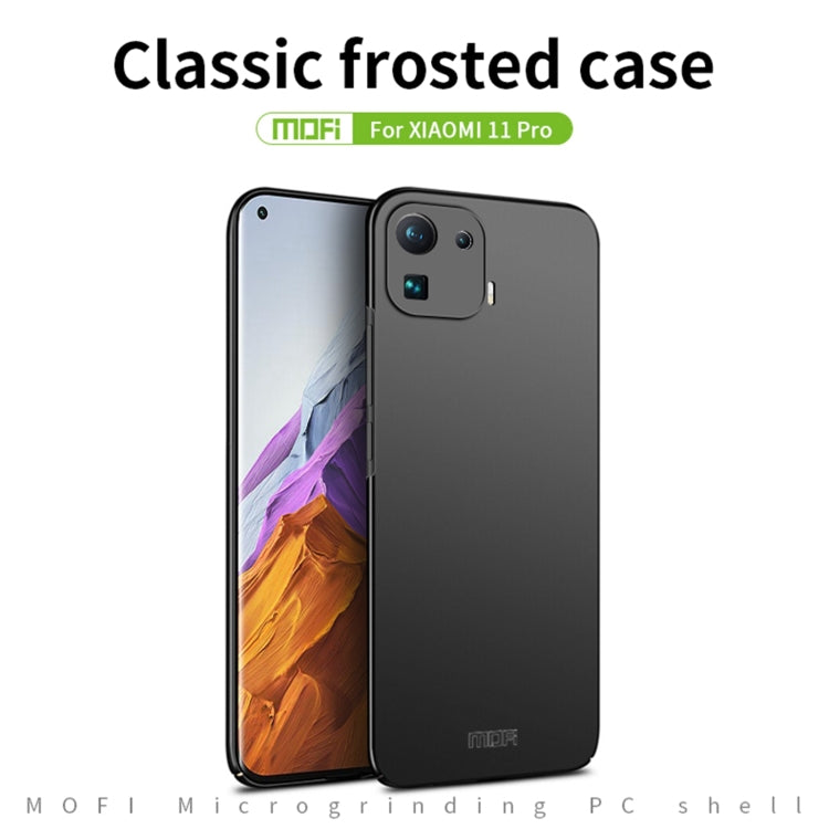 Custodia rigida ultrasottile MOFI Frosted PC, For Xiaomi Mi 10S, For Xiaomi Mi 11 Pro, For Xiaomi Mi 11 Ultra, For Xiaomi Mi 10 Ultra