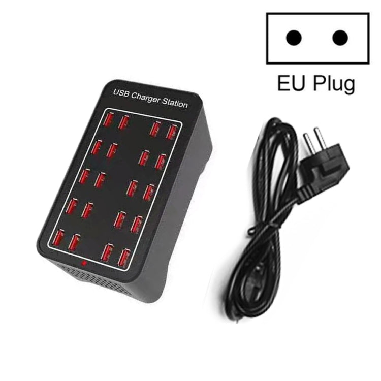 Caricatore intelligente per stazione di ricarica rapida da 100 W 20 porte USB, CA 100-240 V, 100W 20 USB Ports EU Plug, 100W 20 USB Ports US Plug, 100W 20 USB Ports AU Plug, 100W 20 USB Ports UK Plug
