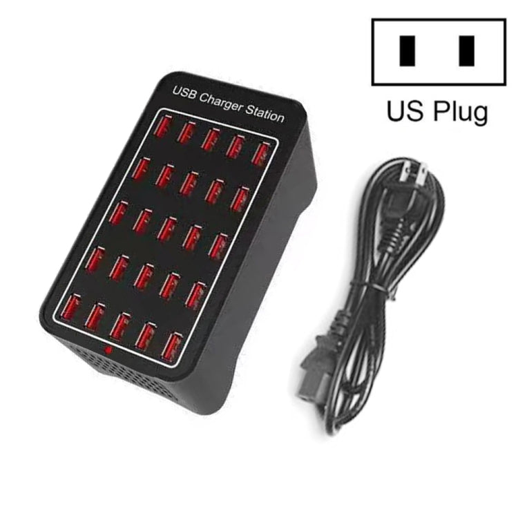 Caricatore intelligente per stazione di ricarica rapida da 150 W 25 porte USB, CA 110-240 V, 150W 25 USB Ports EU Plug, 150W 25 USB Ports US Plug, 150W 25 USB Ports AU Plug, 150W 25 USB Ports UK Plug