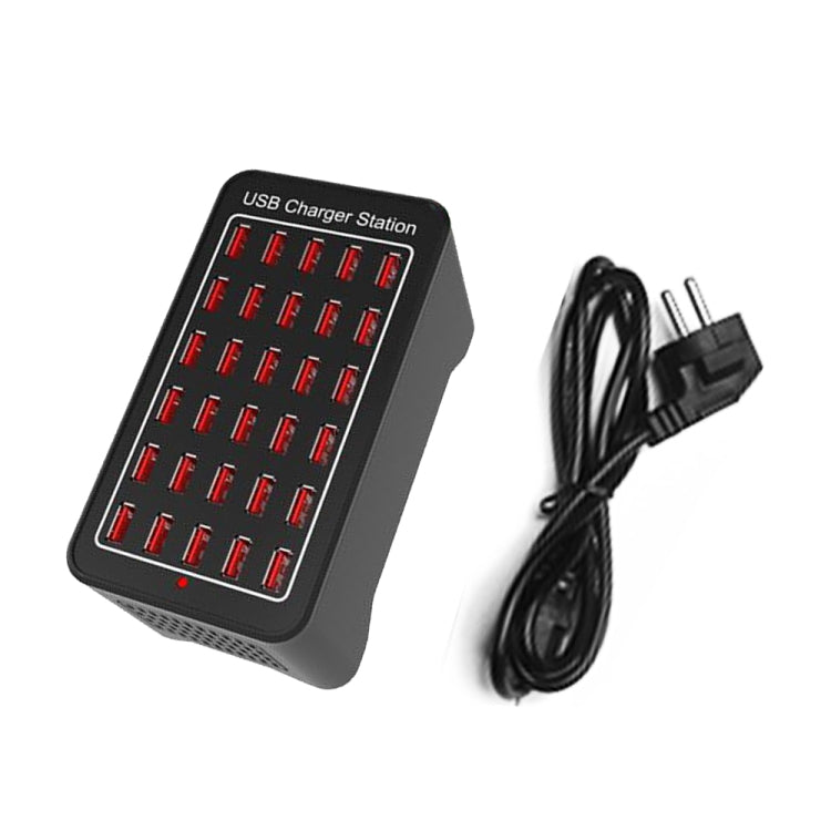 XLD-A7 150W 30 porte USB Stazione di ricarica rapida Caricabatterie intelligente, CA 110-240 V, 150W 30 USB Ports EU Plug, 150W 30 USB Ports US Plug, 150W 30 USB Ports AU Plug, 150W 30 USB Ports UK Plug