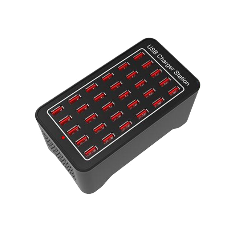 XLD-A7 150W 30 porte USB Stazione di ricarica rapida Caricabatterie intelligente, CA 110-240 V, 150W 30 USB Ports EU Plug, 150W 30 USB Ports US Plug, 150W 30 USB Ports AU Plug, 150W 30 USB Ports UK Plug