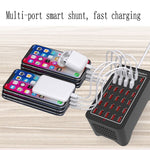 XLD-A7 150W 30 porte USB Stazione di ricarica rapida Caricabatterie intelligente, CA 110-240 V, 150W 30 USB Ports EU Plug, 150W 30 USB Ports US Plug, 150W 30 USB Ports AU Plug, 150W 30 USB Ports UK Plug