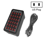 XLD-A7 150W 30 porte USB Stazione di ricarica rapida Caricabatterie intelligente, CA 110-240 V, 150W 30 USB Ports EU Plug, 150W 30 USB Ports US Plug, 150W 30 USB Ports AU Plug, 150W 30 USB Ports UK Plug