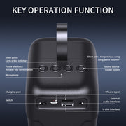 Altoparlante Bluetooth cilindrico portatile BT08