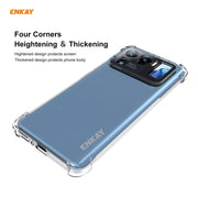 Per Xiaomi Mi 11 Ultra Hat-Prince ENKAY Custodia antiurto in TPU trasparente Custodia morbida antiscivolo + Pellicola protettiva 3D a schermo intero PET curva a caldo Piegatura a caldo Supporto per pellicola morbida Sblocco impronta digitale           ...