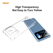 Per Xiaomi Mi 11 Ultra Hat-Prince ENKAY Custodia antiurto in TPU trasparente Custodia morbida antiscivolo + Pellicola protettiva 3D a schermo intero PET curva a caldo Piegatura a caldo Supporto per pellicola morbida Sblocco impronta digitale           ...