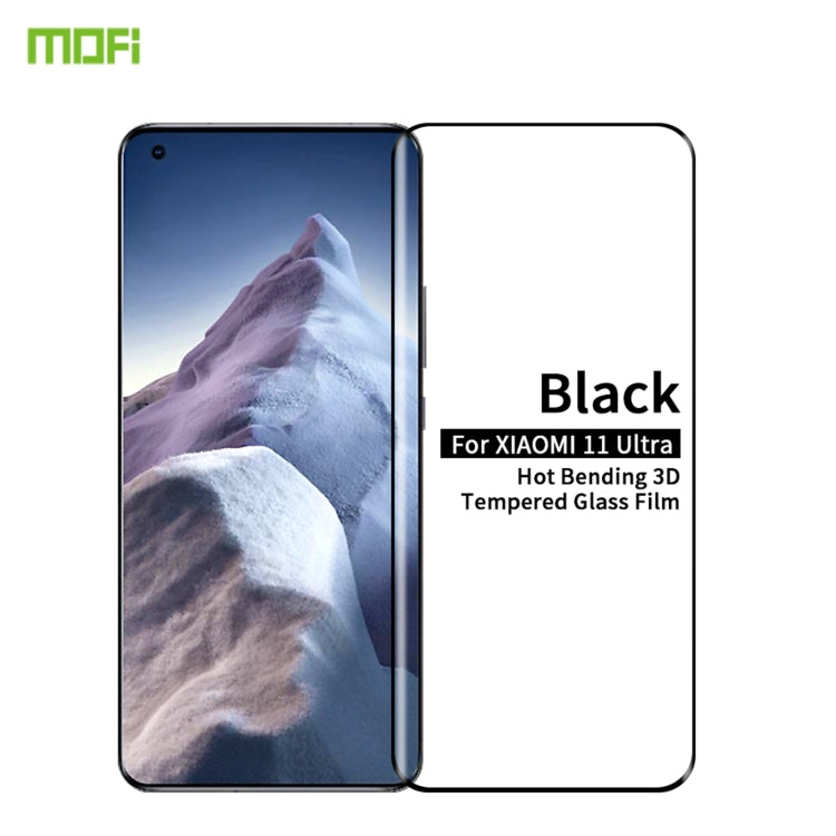 MOFI 9H 3D Pellicola in vetro temperato a prova di esplosione con flessione termica a schermo intero, For Xiaomi Mi 11 Pro, For Xiaomi Mi 11 Ultra, For OnePlus 9 Pro