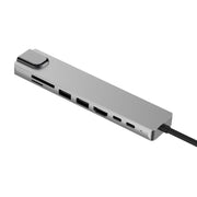Adattatore hub USB-C Multi HD 8 in 1 in lega di alluminio Adattatore per lettore di schede SD PD e TF RJ45 per MacBook Pro Air