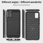 Custodia morbida in TPU in fibra di carbonio con trama spazzolata serie MOFI Gentleness, For Samsung Galaxy A02 / M02, For Samsung Galaxy A02s/M02s/F02s(EU Version), For Samsung Galaxy A02s/M02s/F02s(US Version), For Samsung Galaxy A32 4G(EU Version)  ...