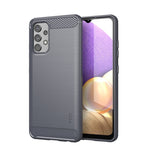 Custodia morbida in TPU in fibra di carbonio con trama spazzolata serie MOFI Gentleness, For Samsung Galaxy A02 / M02, For Samsung Galaxy A02s/M02s/F02s(EU Version), For Samsung Galaxy A02s/M02s/F02s(US Version), For Samsung Galaxy A32 4G(EU Version)  ...