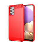 Custodia morbida in TPU in fibra di carbonio con trama spazzolata serie MOFI Gentleness, For Samsung Galaxy A02 / M02, For Samsung Galaxy A02s/M02s/F02s(EU Version), For Samsung Galaxy A02s/M02s/F02s(US Version), For Samsung Galaxy A32 4G(EU Version)  ...