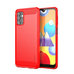 Custodia morbida in TPU in fibra di carbonio con trama spazzolata serie MOFI Gentleness, For Samsung Galaxy A02 / M02, For Samsung Galaxy A02s/M02s/F02s(EU Version), For Samsung Galaxy A02s/M02s/F02s(US Version), For Samsung Galaxy A32 4G(EU Version)  ...