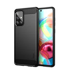 Custodia morbida in TPU in fibra di carbonio con trama spazzolata serie MOFI Gentleness, For Samsung Galaxy A02 / M02, For Samsung Galaxy A02s/M02s/F02s(EU Version), For Samsung Galaxy A02s/M02s/F02s(US Version), For Samsung Galaxy A32 4G(EU Version)  ...