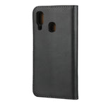 Fondina flip orizzontale in pelle per Samsung Galaxy A40 con chiusura magnetica e staffa e slot per schede e portafoglio, For Galaxy A40