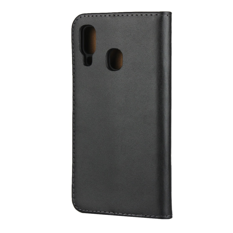 Fondina flip orizzontale in pelle per Samsung Galaxy A40 con chiusura magnetica e staffa e slot per schede e portafoglio, For Galaxy A40